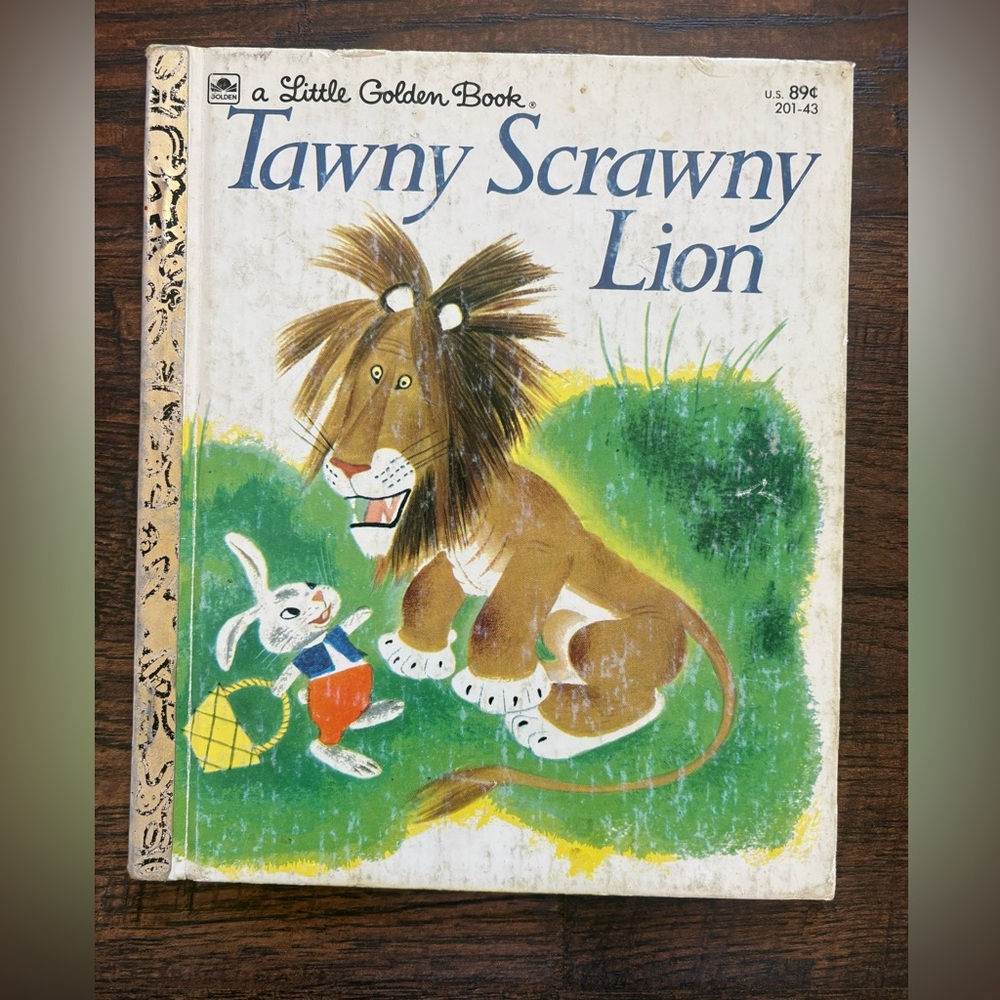 Vintage 1950s Tawny Scrawny Lion Little Golden Book
